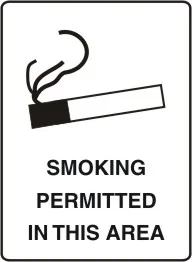 NS 203 — SMOKING PERMITTED IN THIS AREA